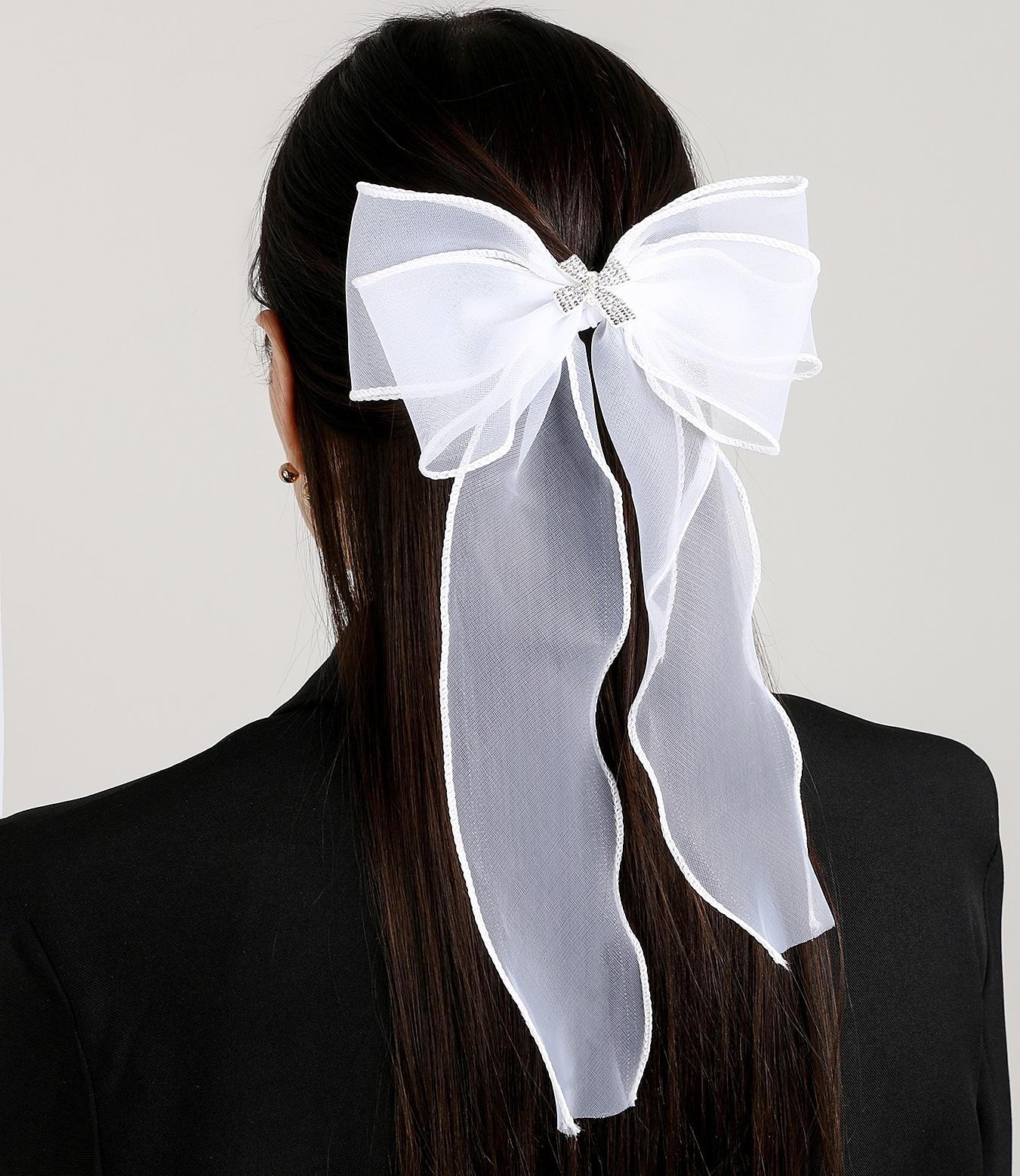 Карнавальный зажим «Бант» с декором-бабочкой