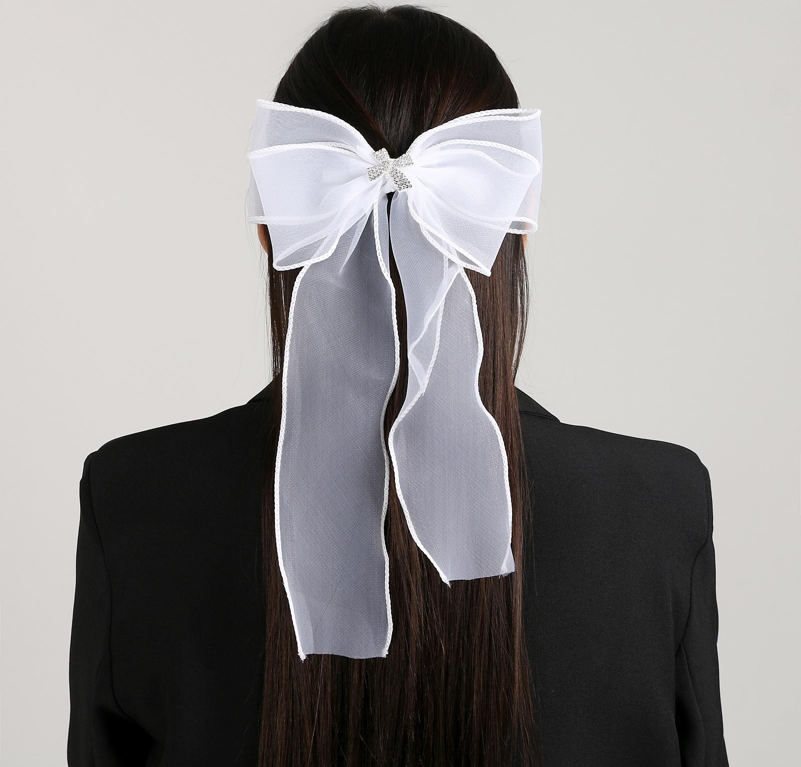 Карнавальный зажим «Бант» с декором-бабочкой