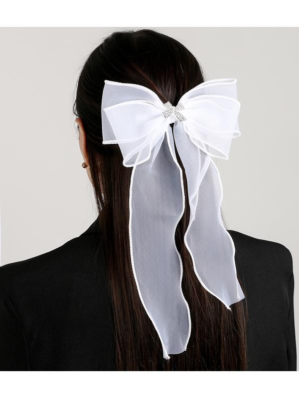 Карнавальный зажим «Бант» с декором-бабочкой