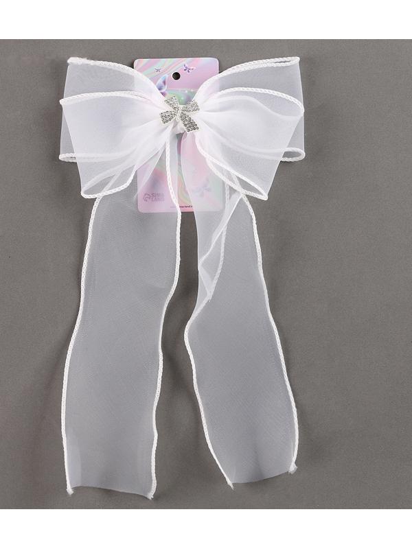 Карнавальный зажим «Бант» с декором-бабочкой