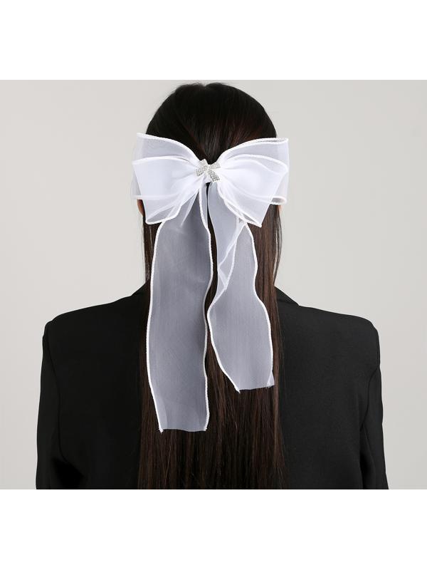 Карнавальный зажим «Бант» с декором-бабочкой