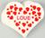 Салфетки бумажные «Любовь» 33х33 см, набор 20 шт.