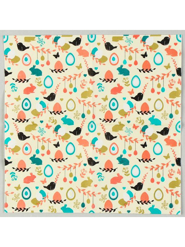 Салфетки бумажные «Пасха» 25х25 см, набор 20 шт.