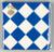 Салфетки бумажные «Синие ромбики» 33х33 см, набор 20 шт.