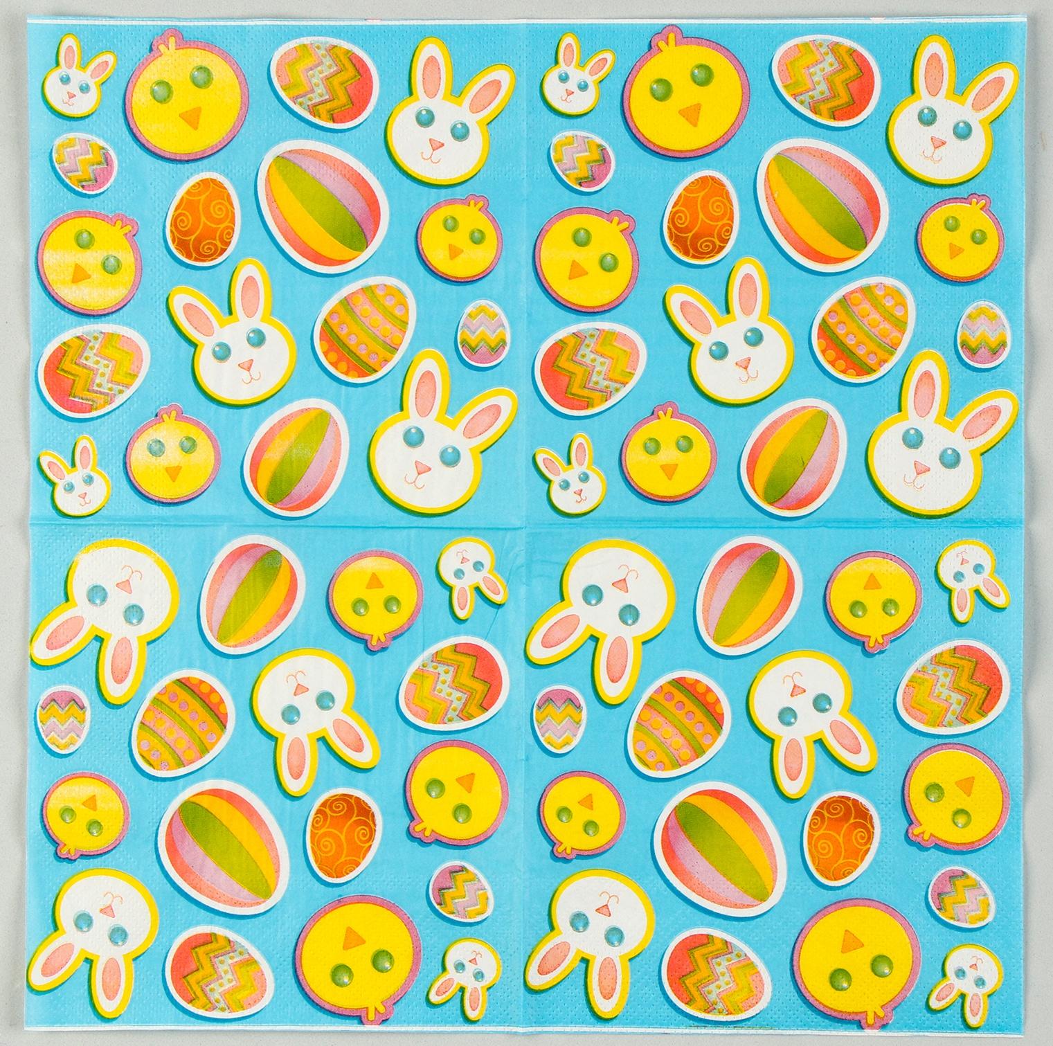 Салфетки бумажные «Пасха» 33х33 см, набор 20 шт.