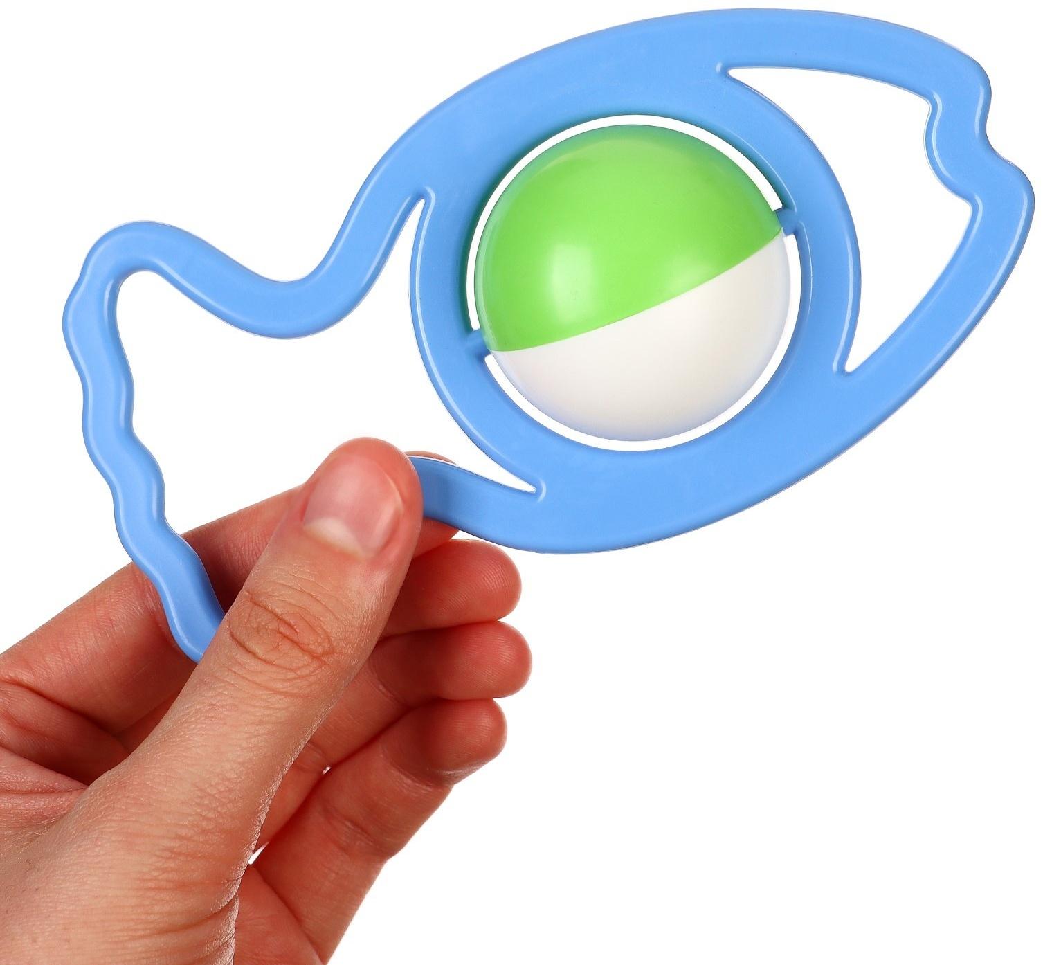 Погремушка «Рыбка», цвет МИКС, Аэлита