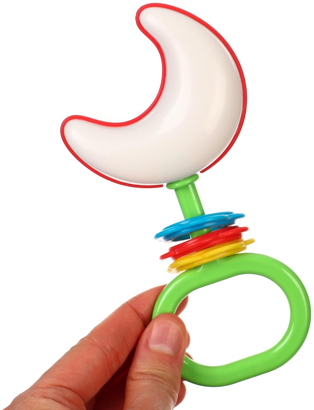 Погремушка «Месяц», цвет МИКС, Аэлита