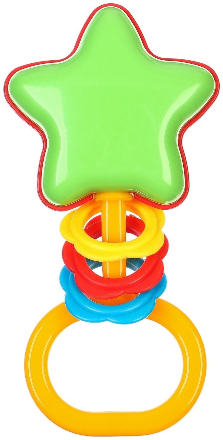 Погремушка «Звездочка», цвет МИКС, Аэлита