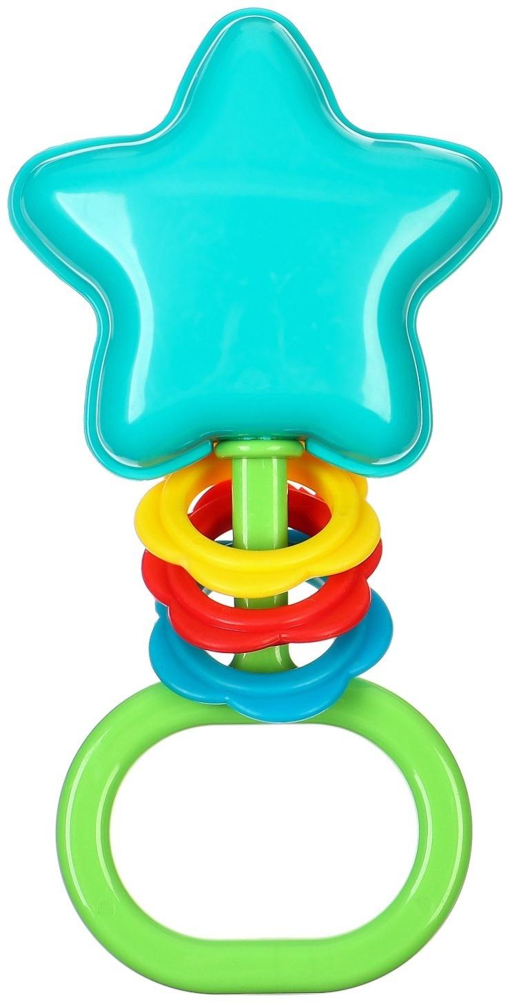 Погремушка «Звездочка», цвет МИКС, Аэлита