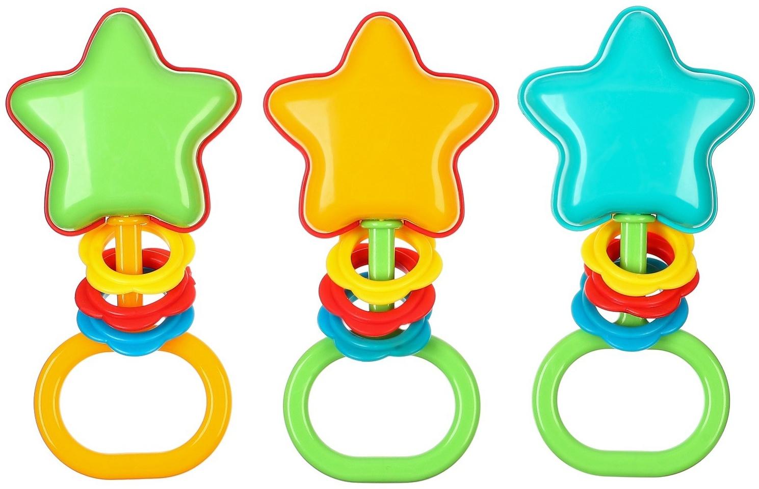 Погремушка «Звездочка», цвет МИКС, Аэлита