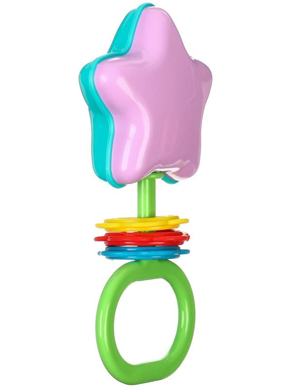 Погремушка «Звездочка», цвет МИКС, Аэлита