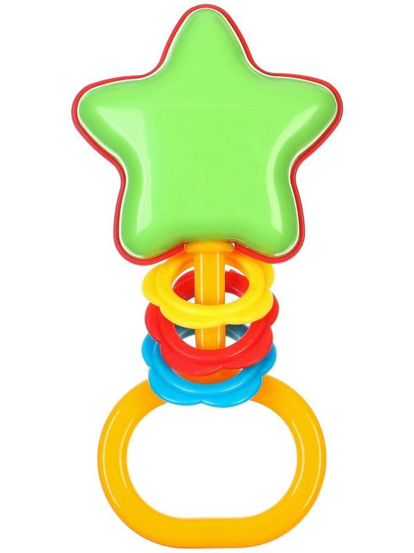 Погремушка «Звездочка», цвет МИКС, Аэлита