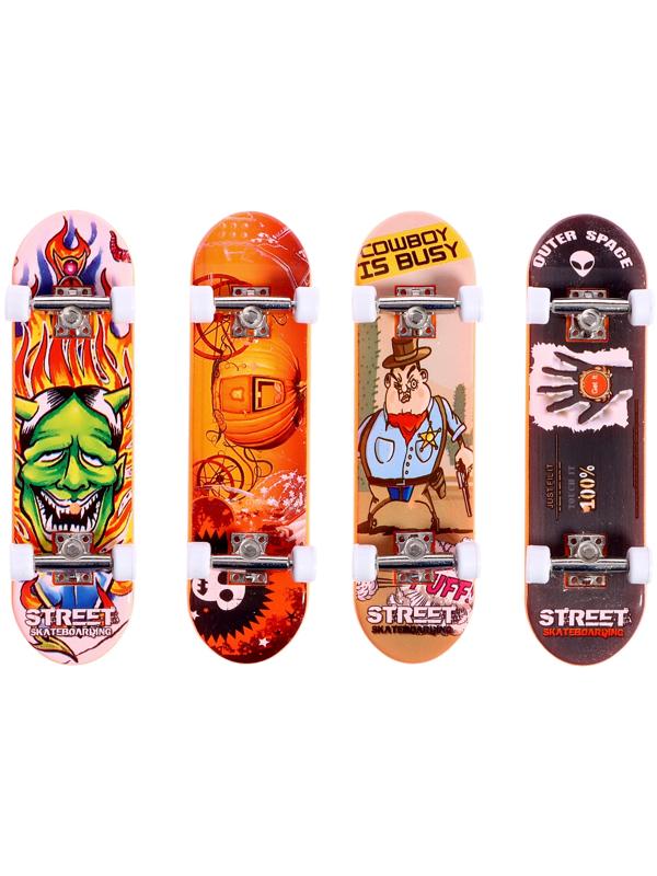 Набор фингербордов «Уличный скейтер», 4 штуки, цвет МИКС