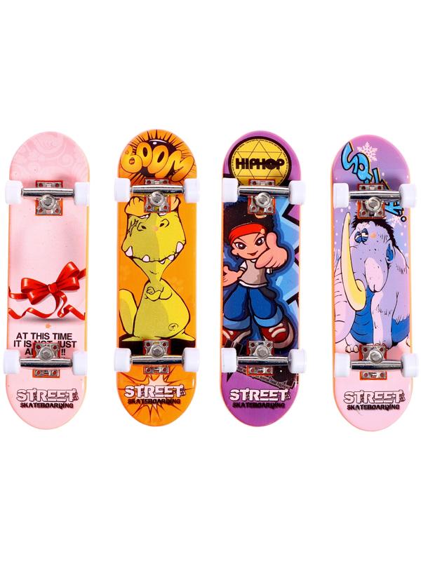 Набор фингербордов «Уличный скейтер», 4 штуки, цвет МИКС