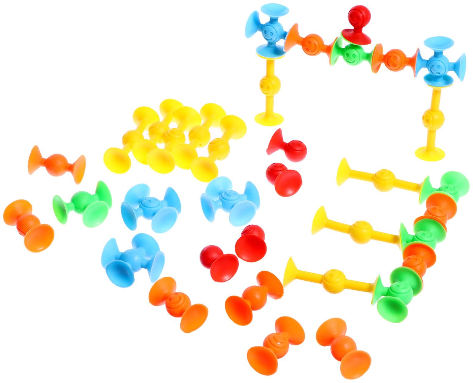 Конструктор «Весёлые присоски», 35 деталей