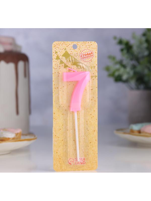 Свеча в торт на шпажке «Грань», цифра 