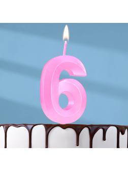 Свеча в торт на шпажке «Грань», цифра 