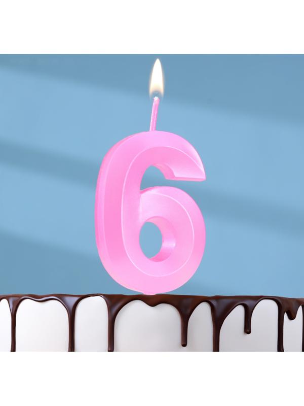 Свеча в торт на шпажке «Грань», цифра 