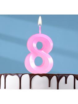 Свеча в торт на шпажке «Грань», цифра 