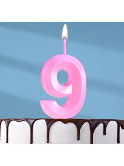 Свеча в торт на шпажке «Грань», цифра 