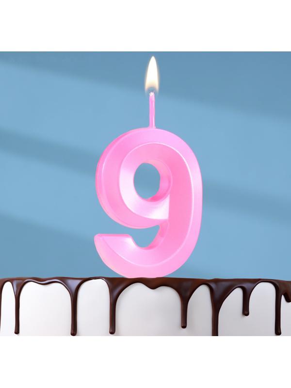 Свеча в торт на шпажке «Грань», цифра 