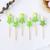 Шпажки яйцо цветочек зелёный, набор 6 шт.