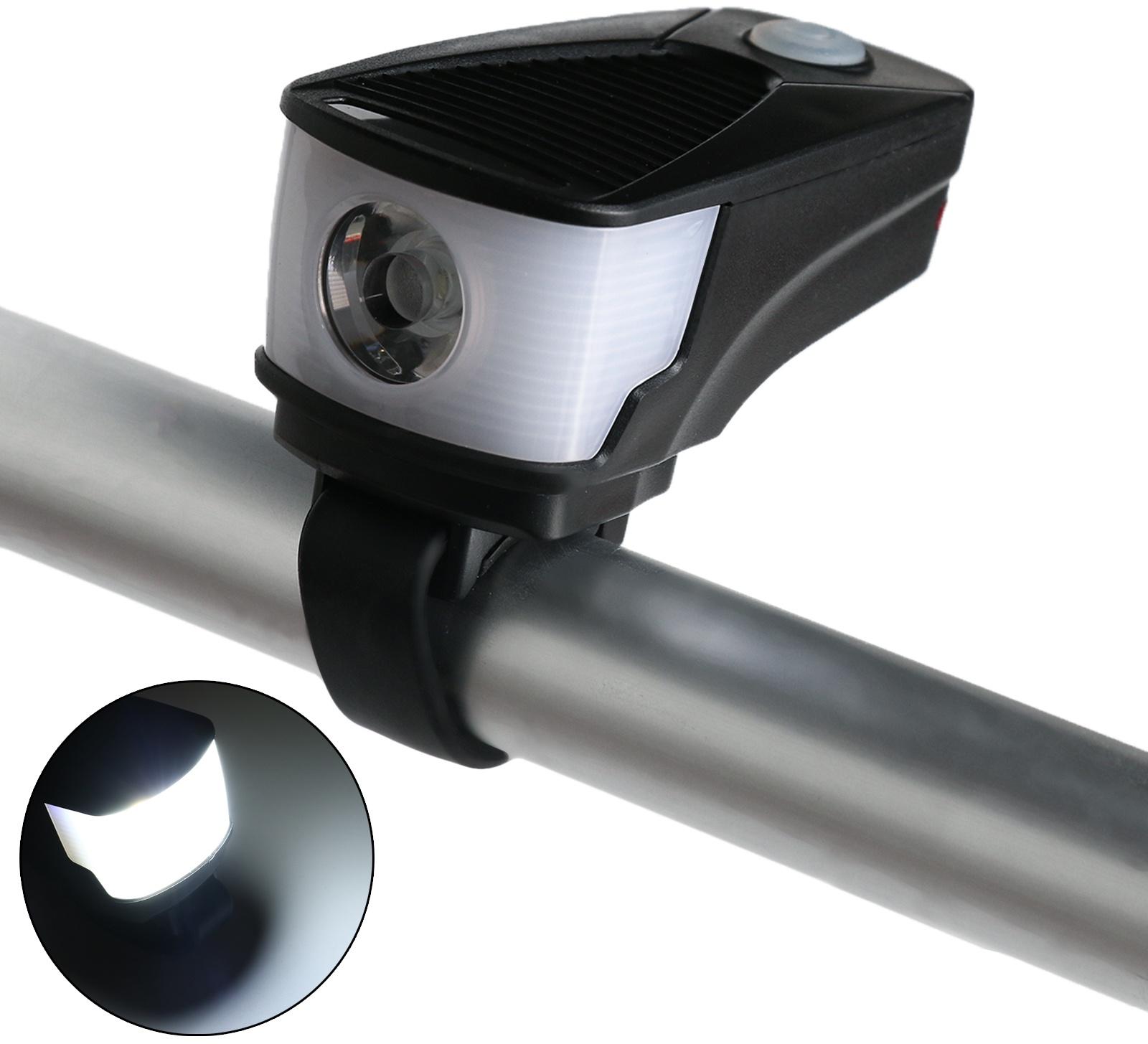 Фонарь велосипедный аккумуляторный, 300 лм, 1200 мАч, 5 Вт, LED, 4 режима