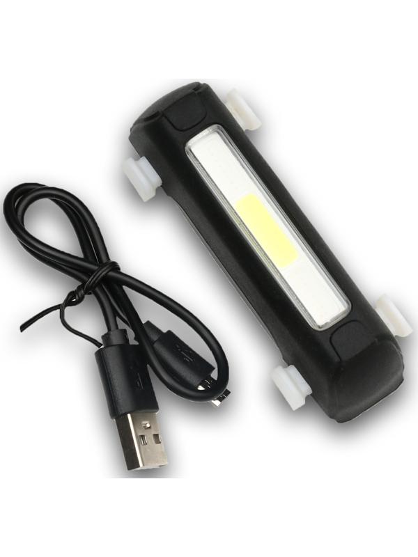 Фонарь велосипедный аккумуляторный, 120 лм, 500 мАч, 1.5 Вт, COB, 5 режимов