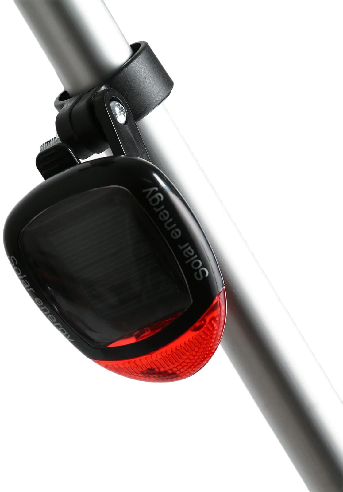 Фонарь велосипедный аккумуляторный, 5 лм, 80 мАч, 0.2 Вт, LED, 3 режима, солнечная батарея