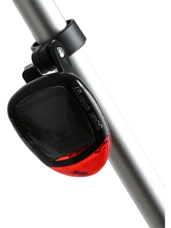 Фонарь велосипедный аккумуляторный, 5 лм, 80 мАч, 0.2 Вт, LED, 3 режима, солнечная батарея