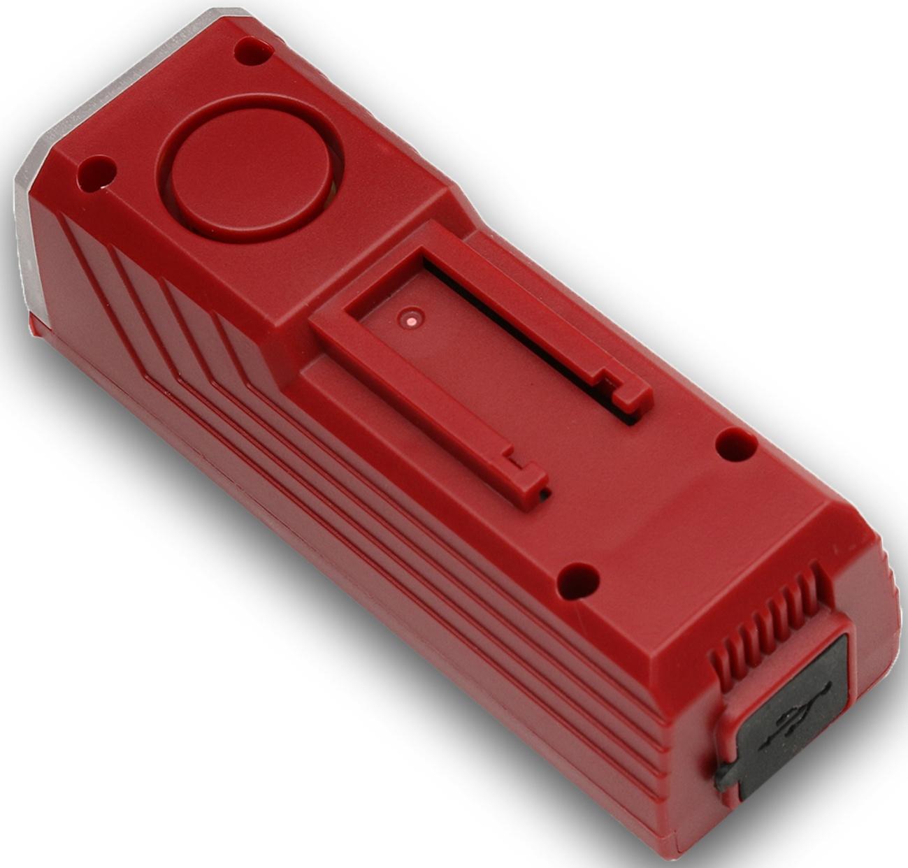 Фонарь велосипедный аккумуляторный,300 лм, 2000 мАч, 5 Вт,LED,3 режима,с сигналом,красный