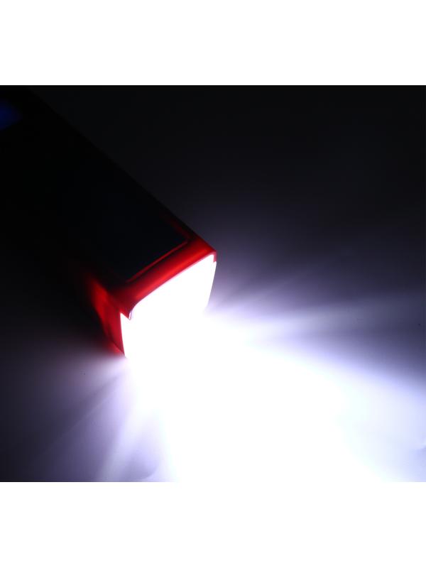 Фонарь велосипедный аккумуляторный,300 лм, 2000 мАч, 5 Вт,LED,3 режима,с сигналом,красный