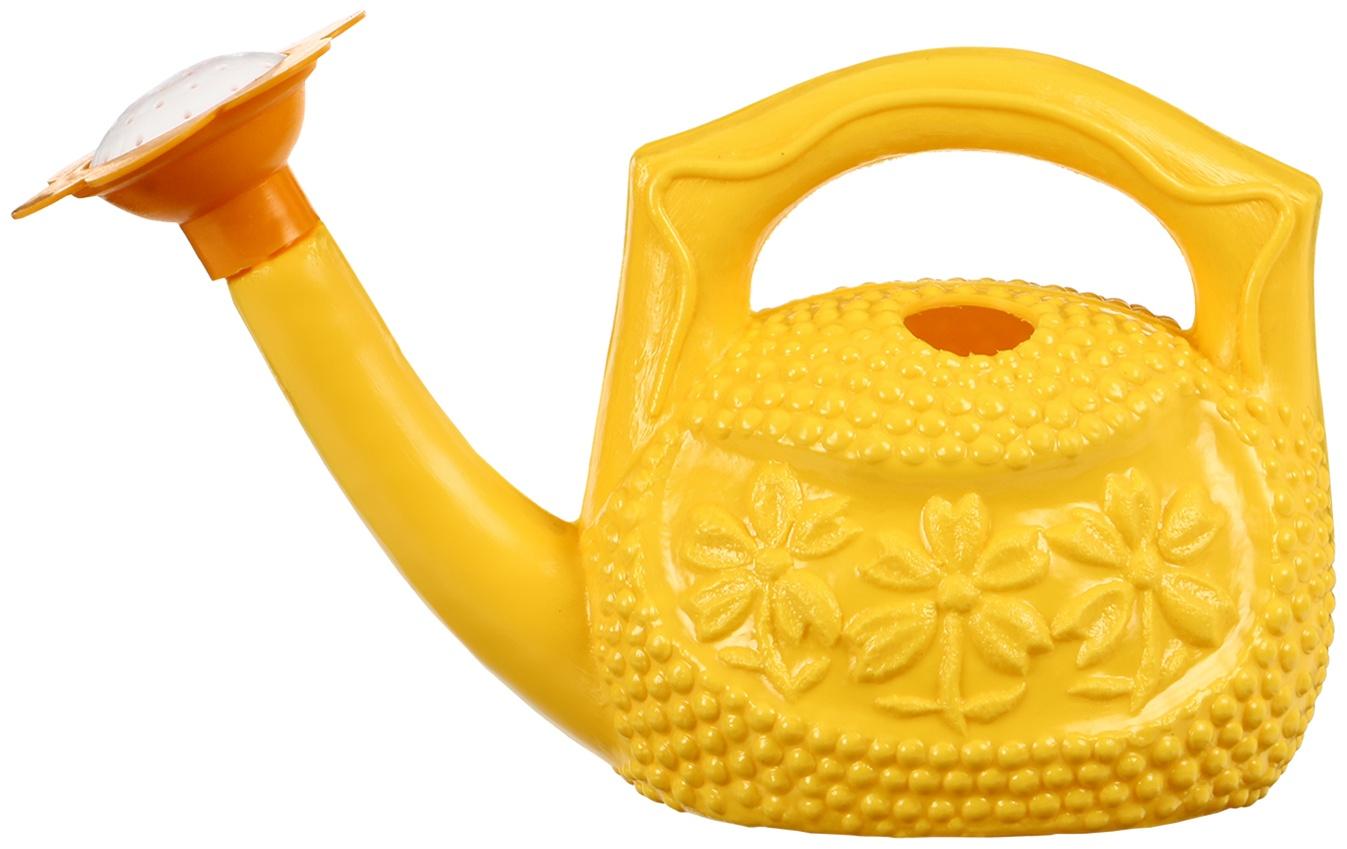 Лейка, 0.75, с рассеивателем, жёлтая