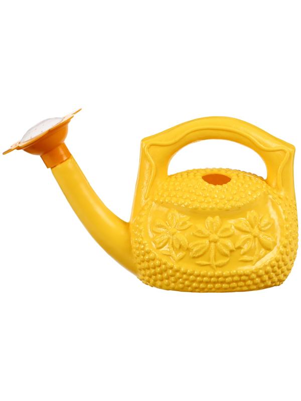 Лейка, 0.75, с рассеивателем, жёлтая