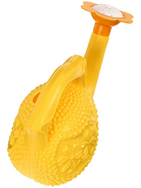 Лейка, 0.75, с рассеивателем, жёлтая