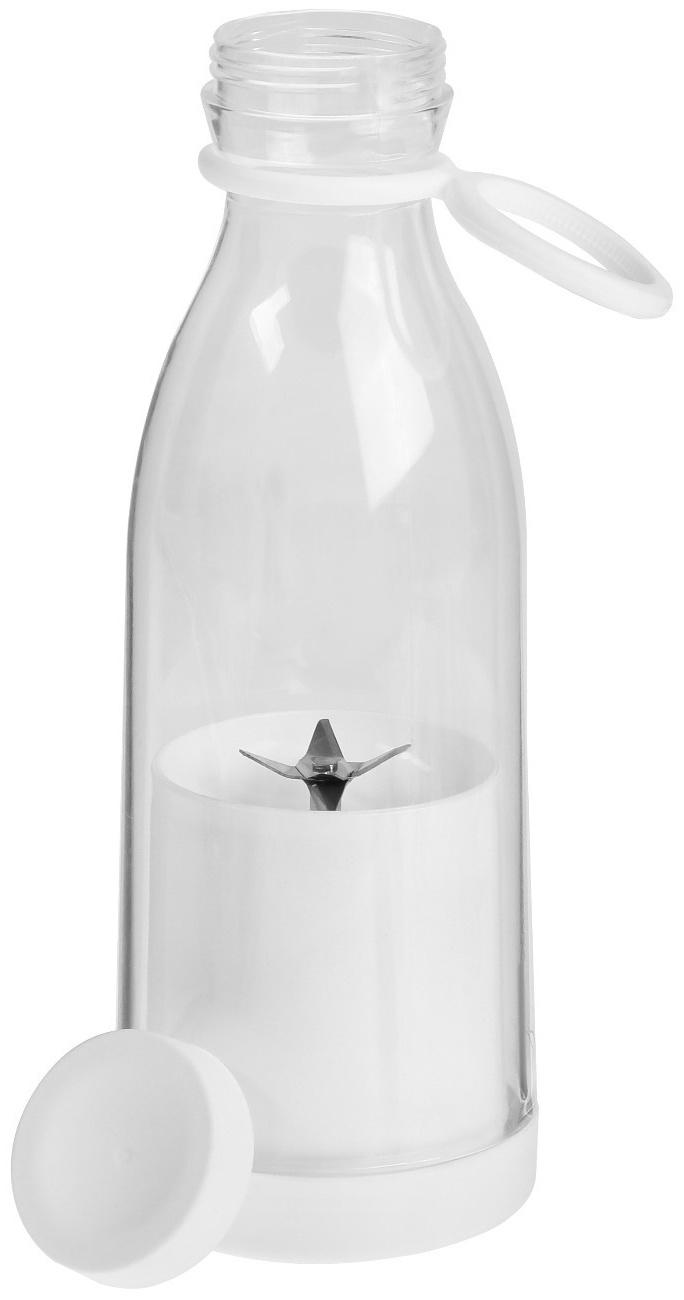 Блендер Luazon LBR-04, 40 Вт, 420 мл, портативный, АКБ, белый