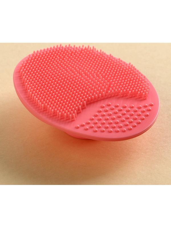 Силиконовый спонж для умывания в пакете 