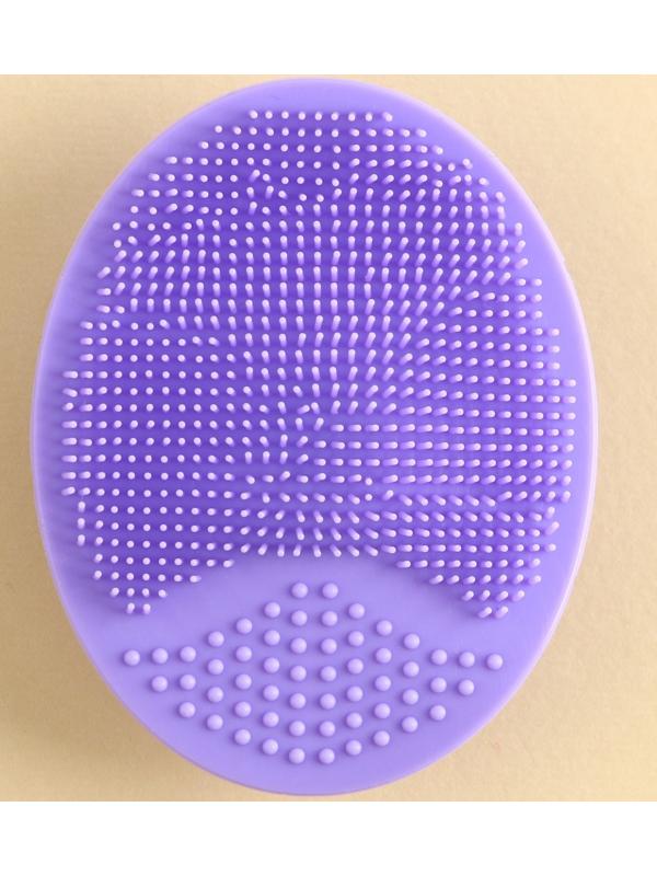 Силиконовый спонж для умывания в пакете 