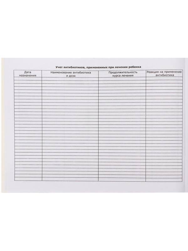 Медицинская карта ребёнка 