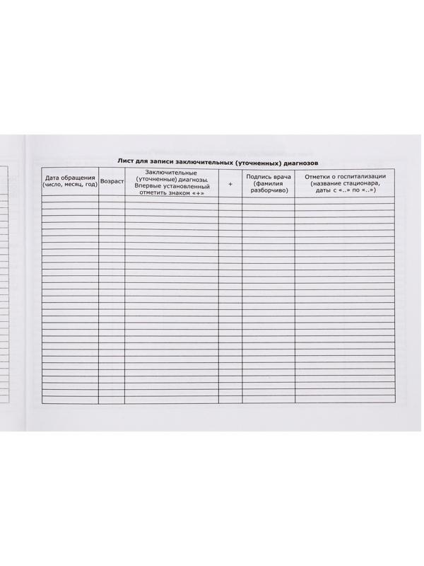 Медицинская карта ребёнка 