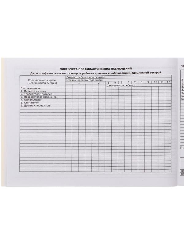 Медицинская карта ребёнка 