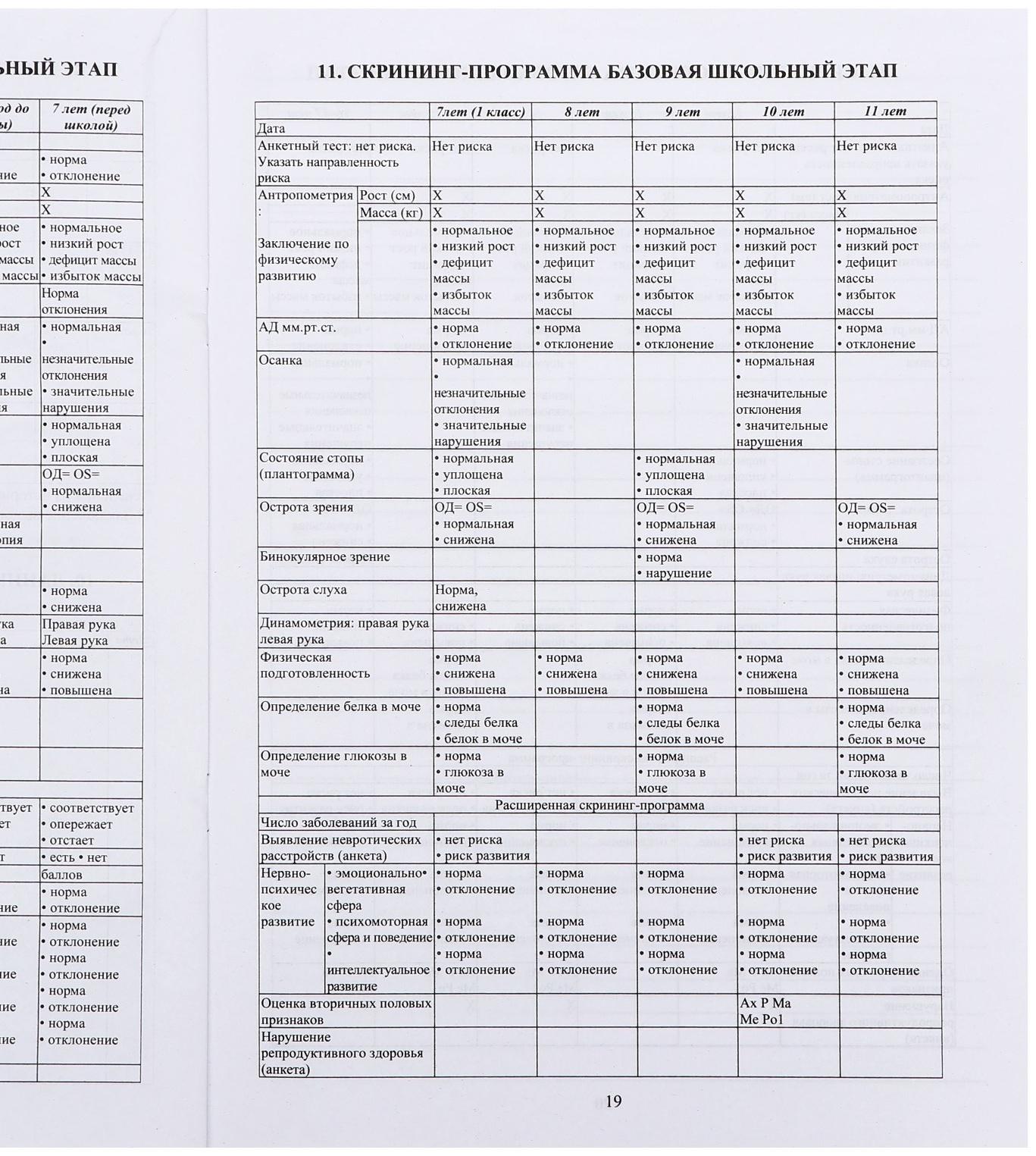 Медицинская карта ребёнка А4 