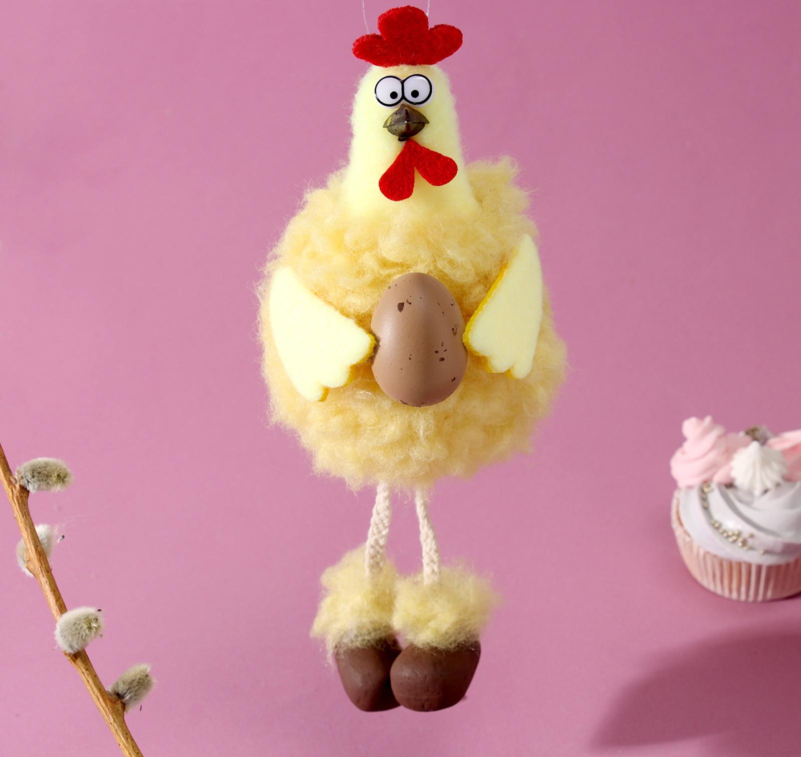 Мягкая игрушка «Петушок» на подвесе, 16 см, цвет МИКС