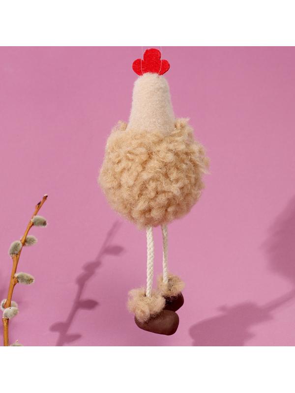 Мягкая игрушка «Петушок» на подвесе, 16 см, цвет МИКС