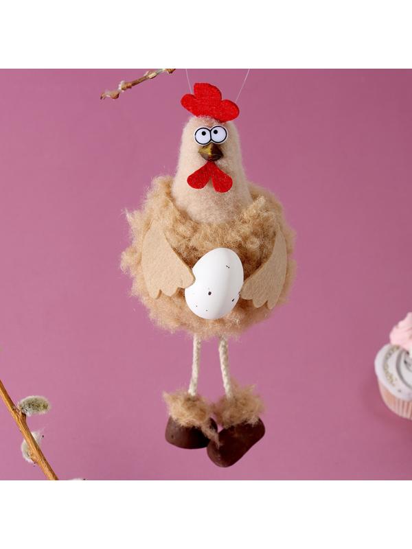 Мягкая игрушка «Петушок» на подвесе, 16 см, цвет МИКС