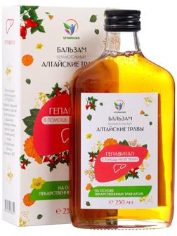 Бальзам Алтайские Травы в помощь работе печени, 250 мл стекло