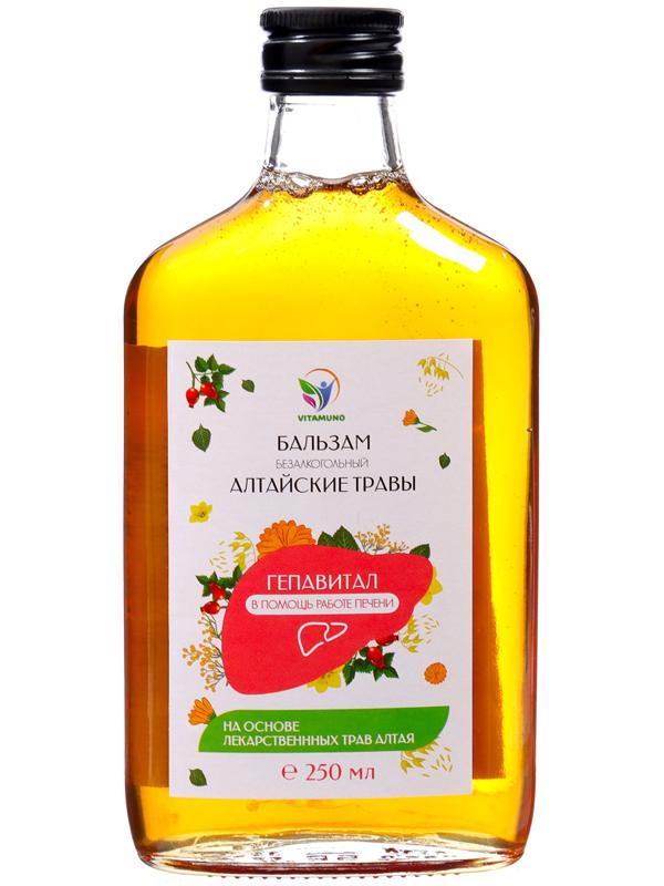 Бальзам Алтайские Травы в помощь работе печени, 250 мл стекло
