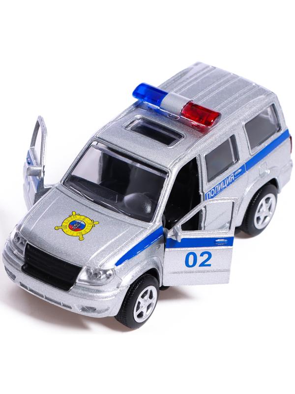 Машина металлическая «УАЗ Патриот. Полиция», инерция, 1:50