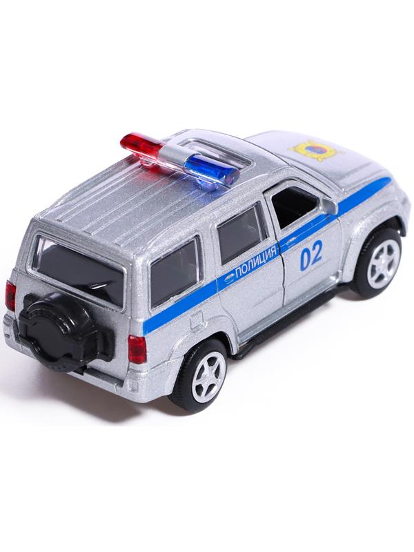 Машина металлическая «УАЗ Патриот. Полиция», инерция, 1:50