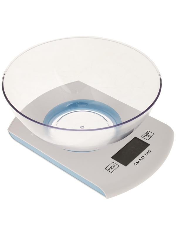 Весы кухонные Galaxy LINE GL 2803, электронные, до 5 кг, белые